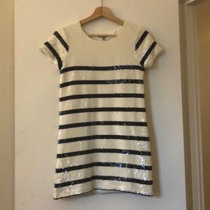 Zara Sequin Striped Dress - Small